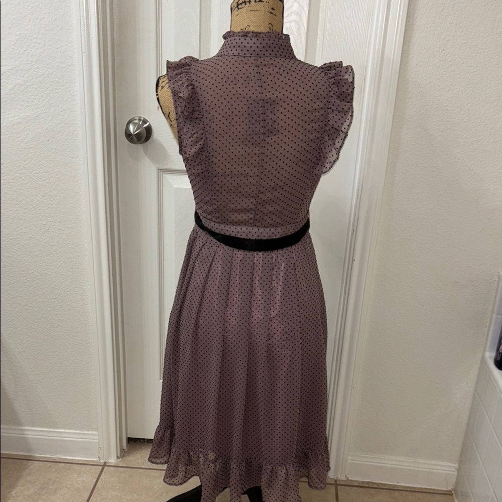 Purple Ruffled Midi Sundress - Picture 11 of 11